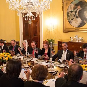 The White House seder, 2013. Obama White House Archived Flickr page. Photo credit: Pete Souza.